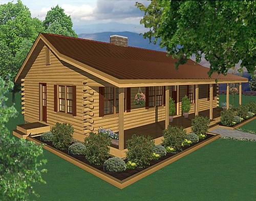 500 2016 ft log cabin - 79,500-2016, sq.ft