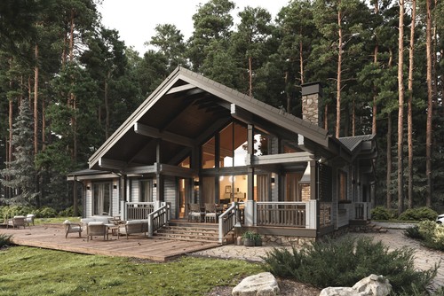 Luxury prefabricated log cabin - prefabricated,