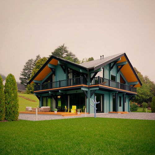 Prefab log cabin home - prefab, kit